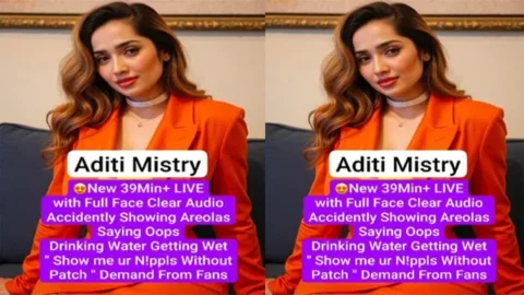 Aditi Mistry New Live with Full Face Clear Audio Accidently Revealing her Areolas Saying