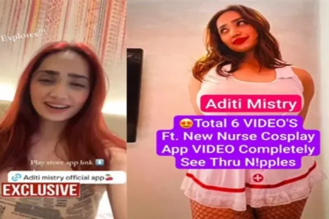 Aditi Mistry Boobs Jiggling New Nurse Cosplay App Video Completely See