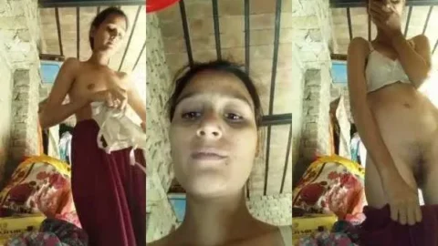 Shy Desi Girlfriend Leaked Nude Video Call Shows Her Big Boobs