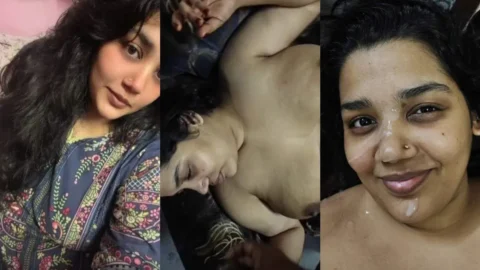 Chubby Desi Aunty Rides Hard Cock Until Her Boobs Are Covered in Cum