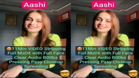 Aashi Beautiful Influencer Model Latest Most Exclusive 11Min Premium Live