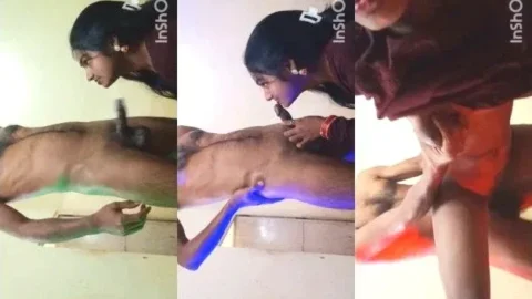 Desi Village Wife Gives Sloppy Blowjob and Gets Fucked Hard