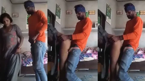 Cheating Desi Bhabhi Fucked Hard By Young Local Boy In Standing Doggy
