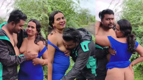 Desi Bhabhi Kavita's Outdoor Jungle Doggy Style Fuck Scandal