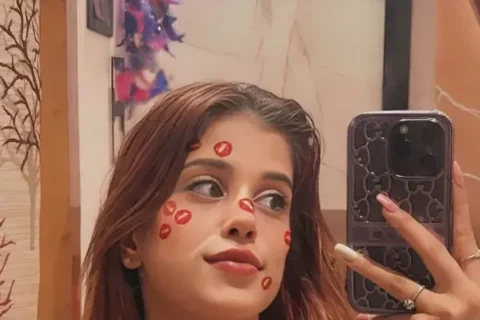 Hot Insta Influencer Horny Tease Stripping Naked And Pressing Her Tight Boobs And Shaved Pussy Stripchat Video