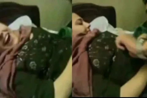 Super Cute Desi Wife gets Licked by Hotel Staff While her Husband Recording Full Video