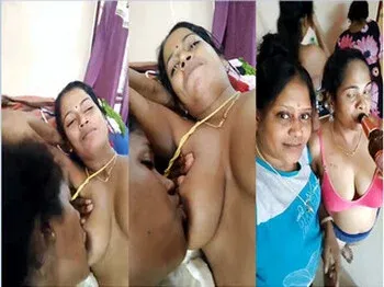 Desi Lesbo Bhabhi Gets Her Massive Boobs Sucked By Young Girlfriend