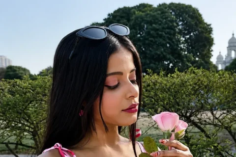 Komolini Majumder Big Booby Desi Model Soaking Wet Teasing Huge Tits