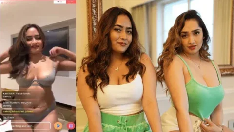 Divya Mistry First Live in Transparent Lingerie Part 2