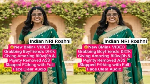 Indian Nri Roshni Boyfriend Dick Giving Amazing Blowjob Panty Removed Ass Slapped Fucking with Full Face Mms Video