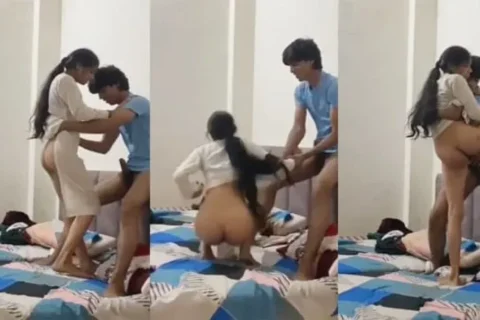 Beautiful Slim Couple Home Alone Cousins Fucking Video