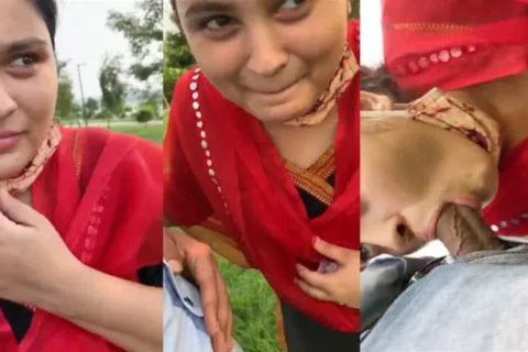 Sexy Telugu Desi Girl Outdoor Village Deep Blowjob