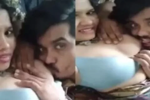 Bhabhi feeding boobs to husband like a child