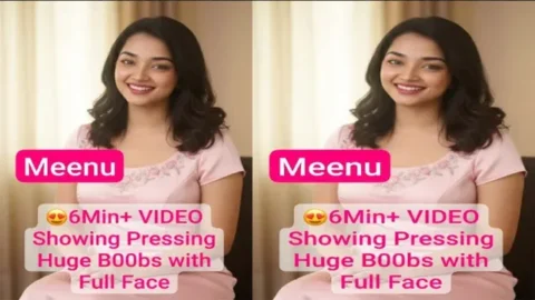 Meenu Model Latest Most Exclusive Premium Live Teasing Showing Pressing Huge Boobs
