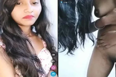 Skinny Indian girl nude show on live cam