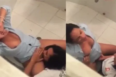 Desi Horny 2 Girls ON Office Restroom Lesbian Porn Video Free