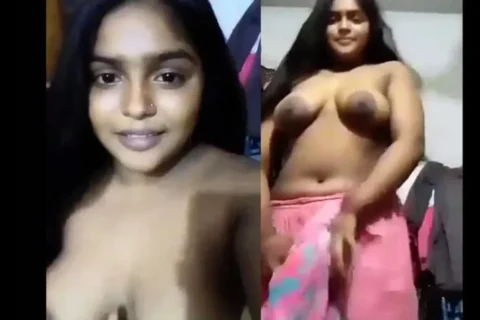 BEAUTIFUL DUSKY SHY TEEN GIRL STRIP HER CLOTHS BIG BOOBS