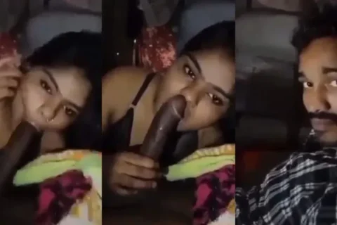 Indian Village Girl Sucking Long Black Dick
