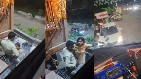 Hot Paid Randi Blowjob Truck Driver On Public Road New Desi Video