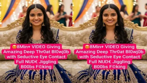 Desi Nri Girl Latest Trending Giving Amazing Deep Throat Blowjob with Seductive Fucking