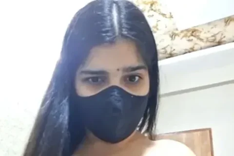 Curvy Desi MILF Presses Her Big Boobs Hard While Flaunting Thick Ass Fully Nude