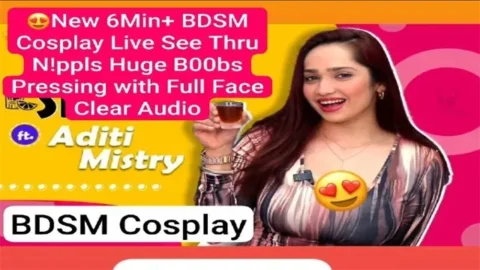 Aditi Mistry Most Demanded New BDSM Cosplay Live Nipples Huge Boobs Pressing with Full Face Clear Audio