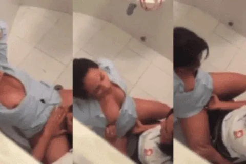 Lesbian Colleagues Juicy Pussy Eating Fingering in Bathroom Secretly Recorded