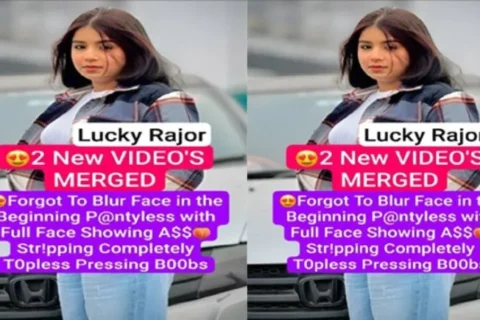Lucky Rajor Oops Moment in Latest App VIDEO Forgot to blur Face in Beginning !!
