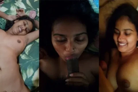 Desi Girl Excellent Body Outdoor Bathing Giving Blowjob
