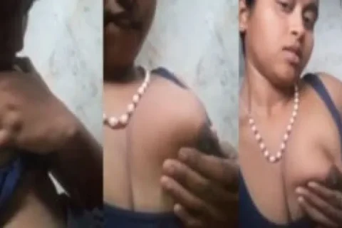 South Indian girl playing with her soft boobs on cam