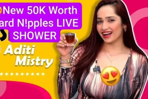 ADITI MISTRY New Part 2 Live Shower Nipple Pookies And Pressing Boobs, Spreading her ASS