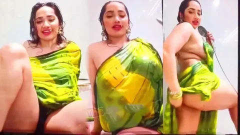 Aditi Mistry Nude Wet Saree Live Shows Ass Boobs And Nipples