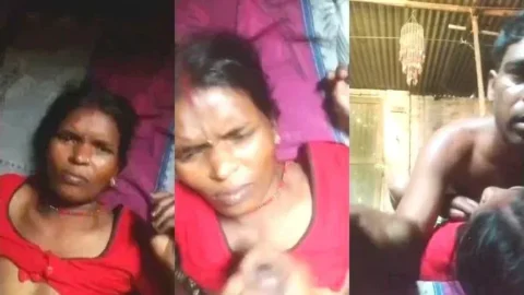 Leaked Desi Village Wife Giving Sloppy Blowjob and Hard Fucking