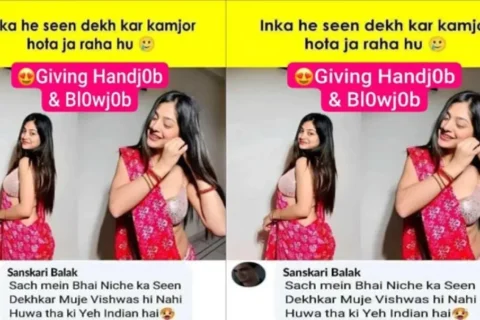 Beautiful Instagram Influencer Viral Video Giving Amazing Handjob Blowjob