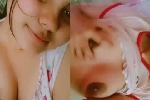 Cute Girlfriend Selfie Video Showing Boobs And Pussy
