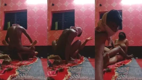 Desi Wife Tits Squeezed and Fucked Hard in Leaked Homemade Sex Video