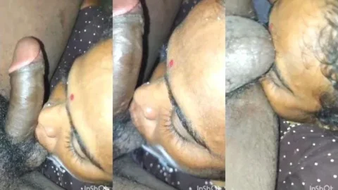 Tamil Bhabhi Gives Sloppy Blowjob and Gets Her Ass Licked