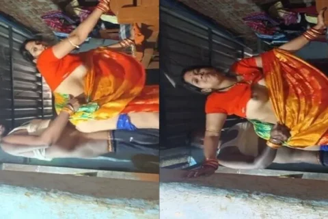 Moaning bhabhi sex in saree in standing viral xxx