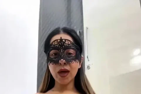 Busty Horny Desi Girl Stripping Black Top Pressing Huge Milky Boobs While Vibrating Her Wet Pussy