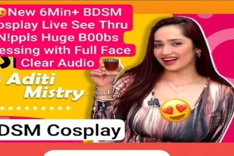Aditi Mistry Most Demanded New BDSM Cosplay Live Nipples Huge Boobs