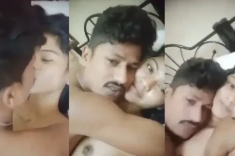 Desi Cute Couple Sex Video fucking on the bed