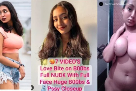 Famous Insta Influencer Divya Mandal Showing Her Big Boobs Closeup Shaved Pussy App Content