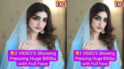 Famous Paki Tiktoker Latest Most Exclusive Viral Stuff Total Showing Pressing Huge Boobs with Full Face