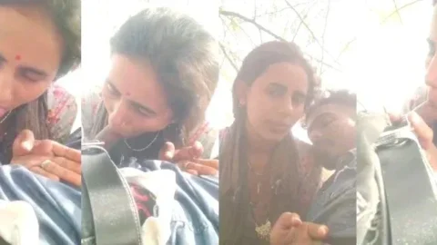 Horny Desi Bhabhi Gives Wet Sloppy Blowjob To Her Lover Leaked MMS