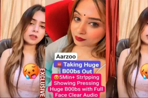 Famous Insta Model Aarzoo New Latest 5Min Premium Live Sex Video XXX