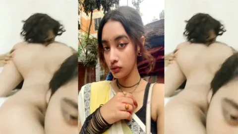 Indian Hot Babe Giving BJ Boobsjob And Hard Doggy Fucking