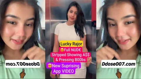 Lucky Rajor Full Nude Str!pped New Surprising App Video Showing Ass Pressing her Boobs
