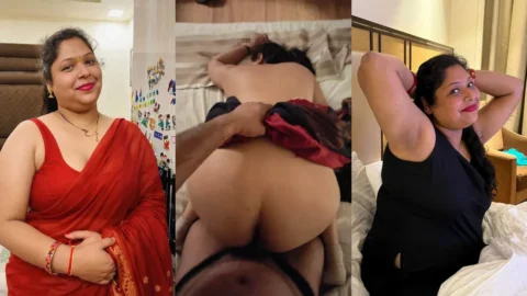 Chubby Noida Bhabhi Threesome Sex with Husband and Lover Leaked MMS