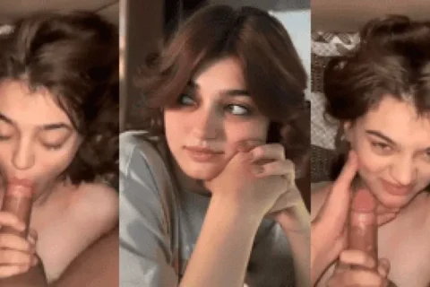 Beautiful Pakistani Hoor Imsha Takes Huge Dick Deep Throat with Love