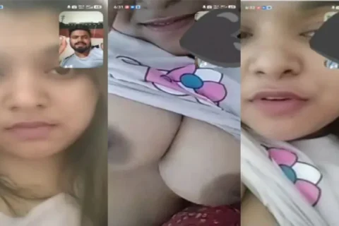 Cute Girl Shoing Boobs With Bf Mms